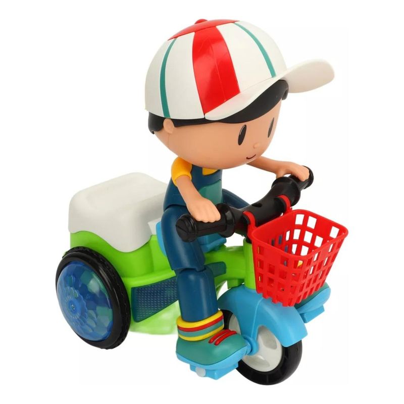 GENERICO - Bicicleta Infantil Eléctrica con Luz y Sonido Divertido