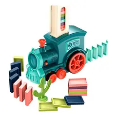 GENERICO - Tren Domino de Bloques: Diversión Creativa para Niños