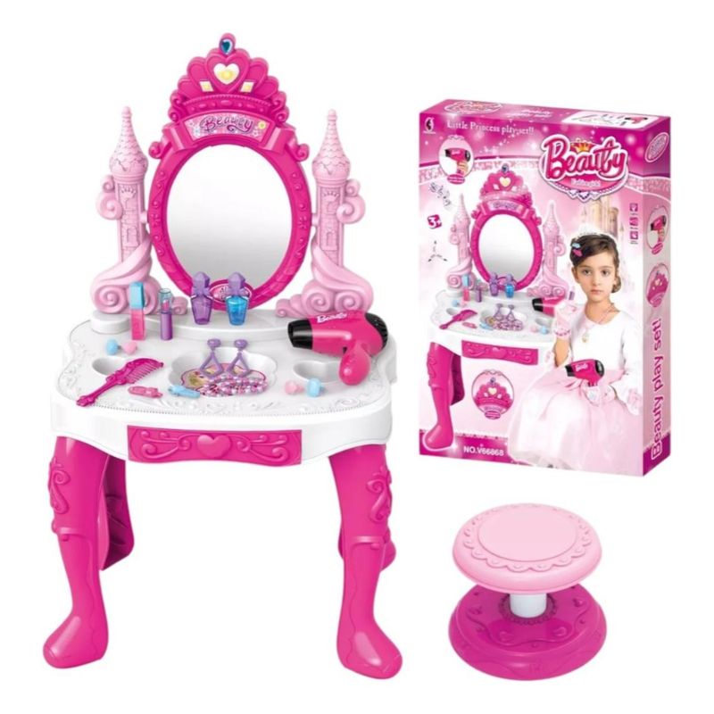 GENERICO - Tocador de Maquillaje con Sonidos y Luces para Niñas