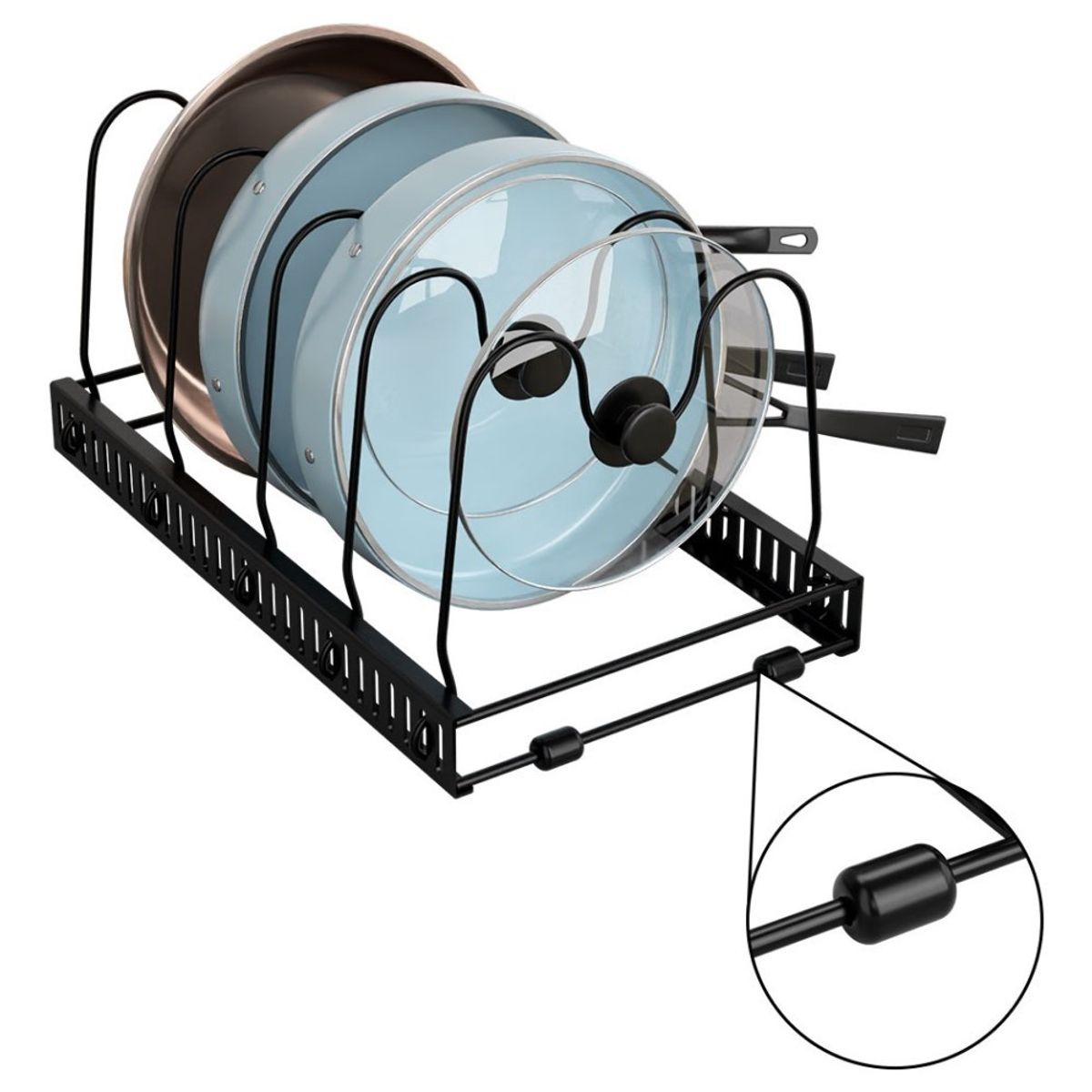 MUNDO MAGIA - Rack Organizador De Ollas Expandible Menaje Tablas Tapas