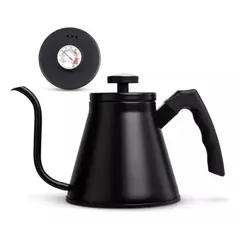 MUNDO MAGIA - Tetera Cuello Cisne Termometro 12l Negra
