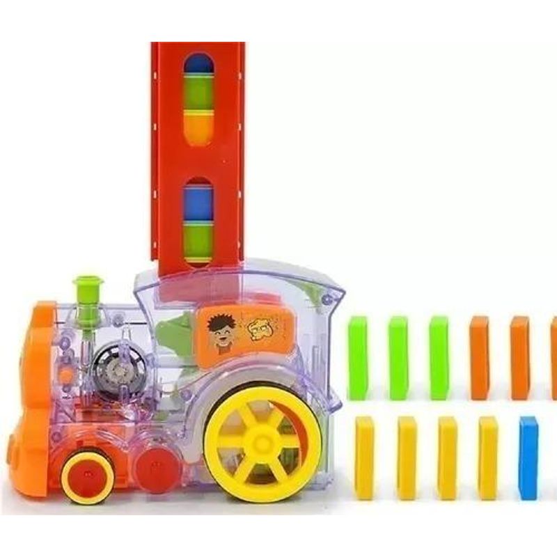 GENERICO - Tren de Juguete Domino con Sonido y Luces para Niños