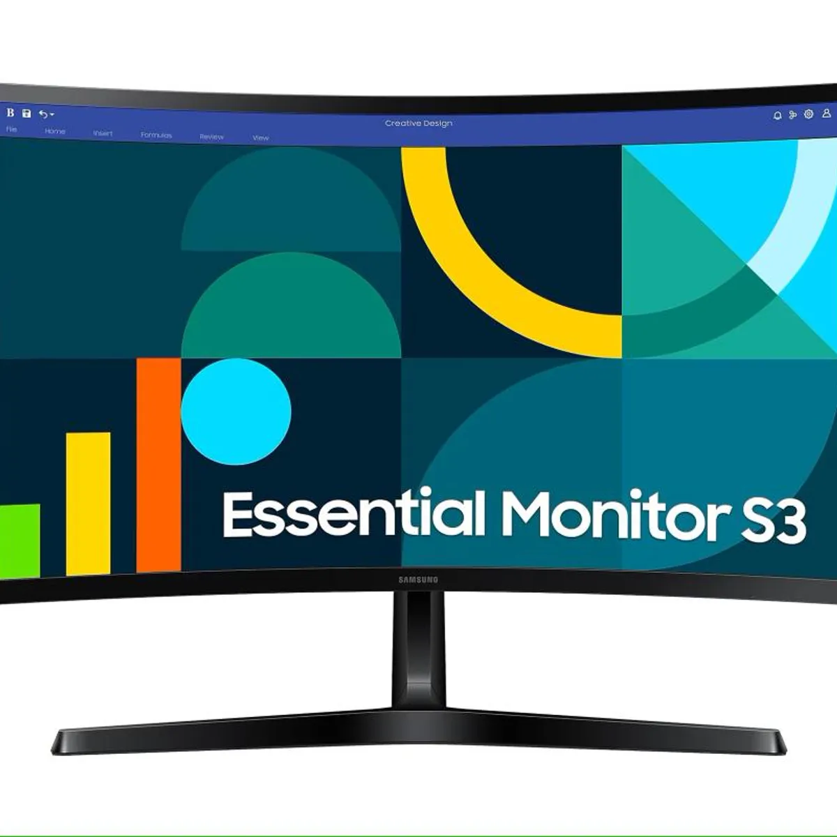 SAMSUNG - Monitor Curvo 24FHD VGA HDMI100 HZ  LS24D366GALXZS