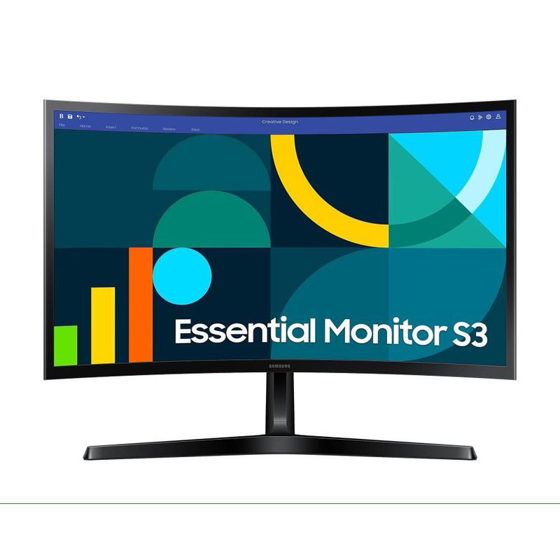SAMSUNG - Monitor Curvo 24FHD VGA HDMI100 HZ  LS24D366GALXZS