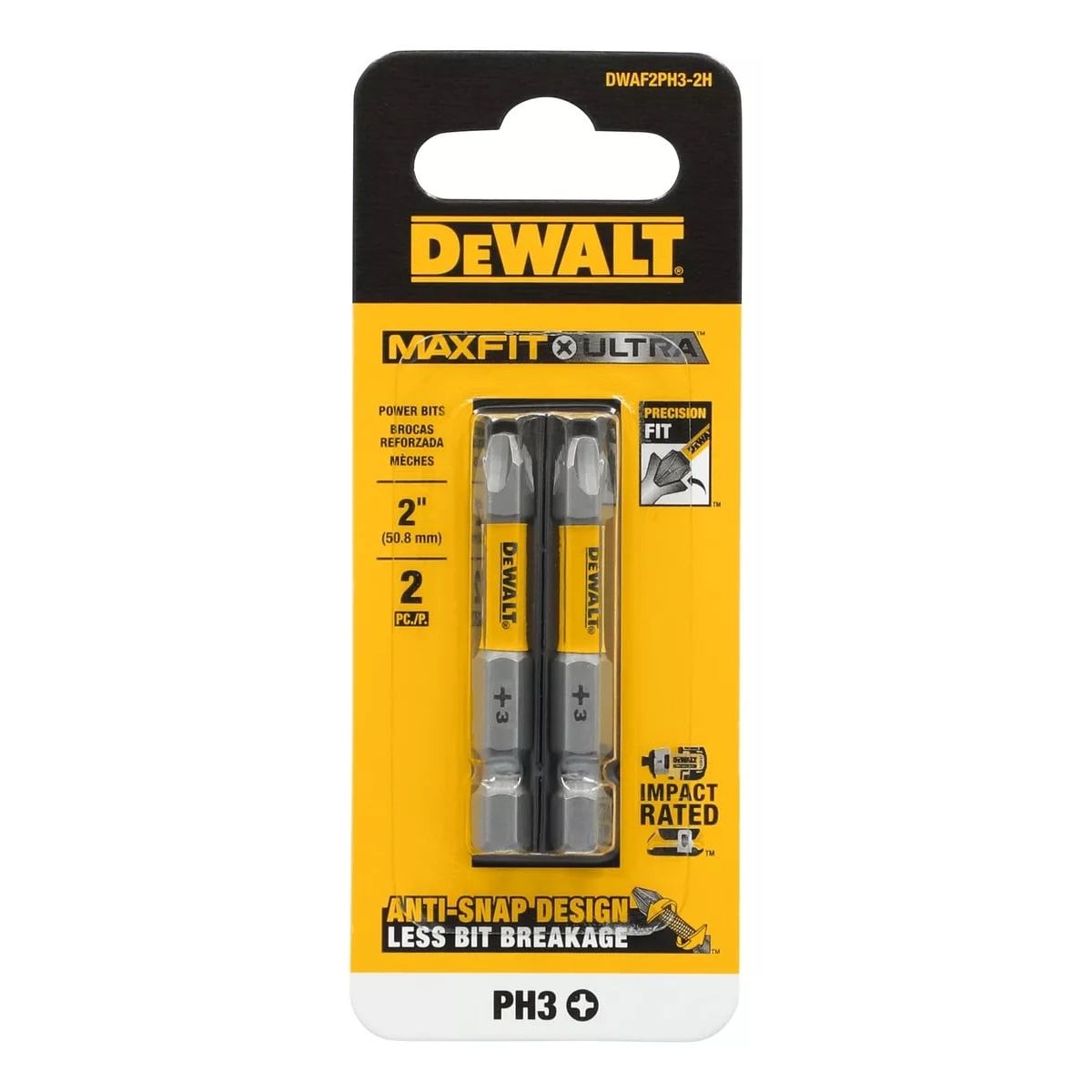 DEWALT - Puntas Maxfit-ultra Ph3-2'' (50.8mm) 2 Pzas - Dewalt