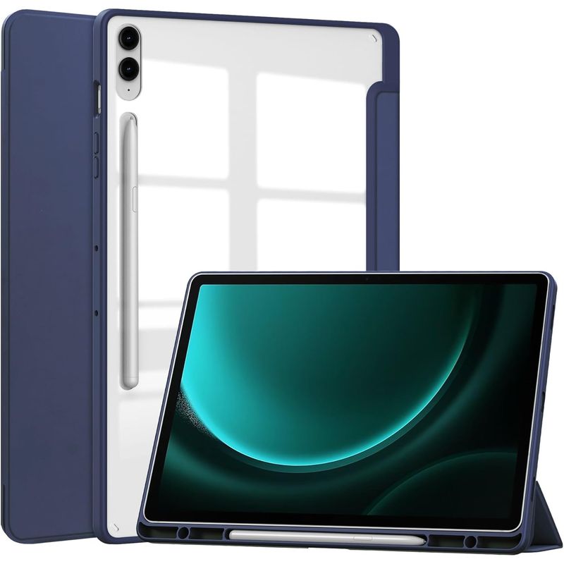 GENERICO - Carcasa Transparente Para Samsung Tab S10 Plus 124 Azul