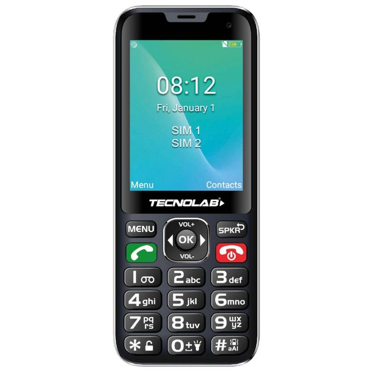 Telefono Senior Adulto Mayor 4G Negro Doble SIM Card TL487