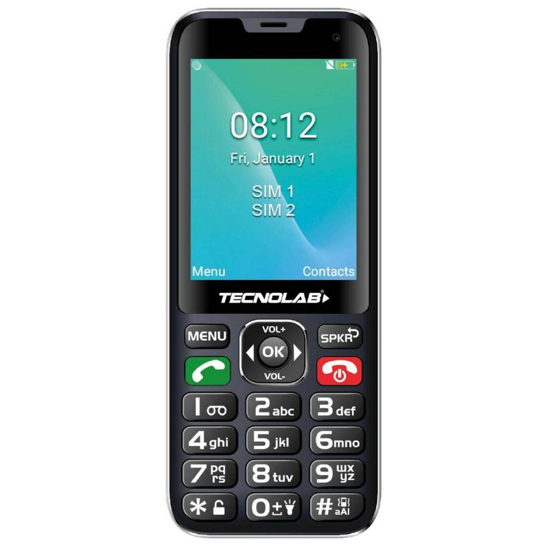 OWN - Telefono Senior Adulto Mayor 4G Negro Doble SIM Card TL487