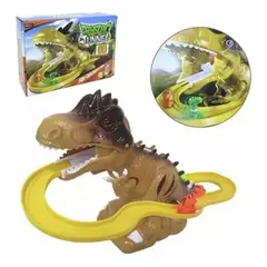 GENERICO - Pista de Dinosaurios con Luz y Sonido, Gran Aventura Divertida