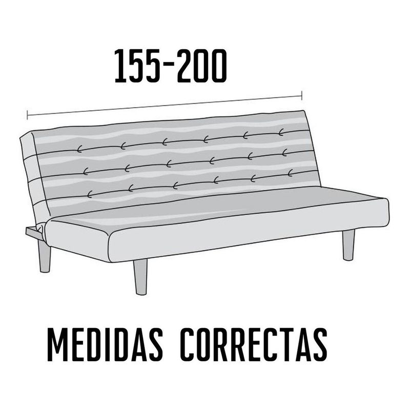 GENERICO - Funda Gruesa Burdeos para Futón, Suave y Resistente