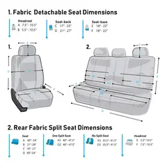 GENERICO - Funda Acolchada para Asientos de Auto Estilo Neumático
