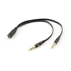GENERICO - Adaptador 3.5mm para Auriculares y Micrófono X10 unidades