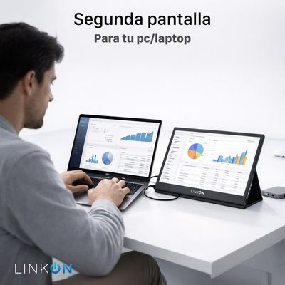 Imagen 2 del producto Monitor Portatil Full HD 156 Multiples Conexiones