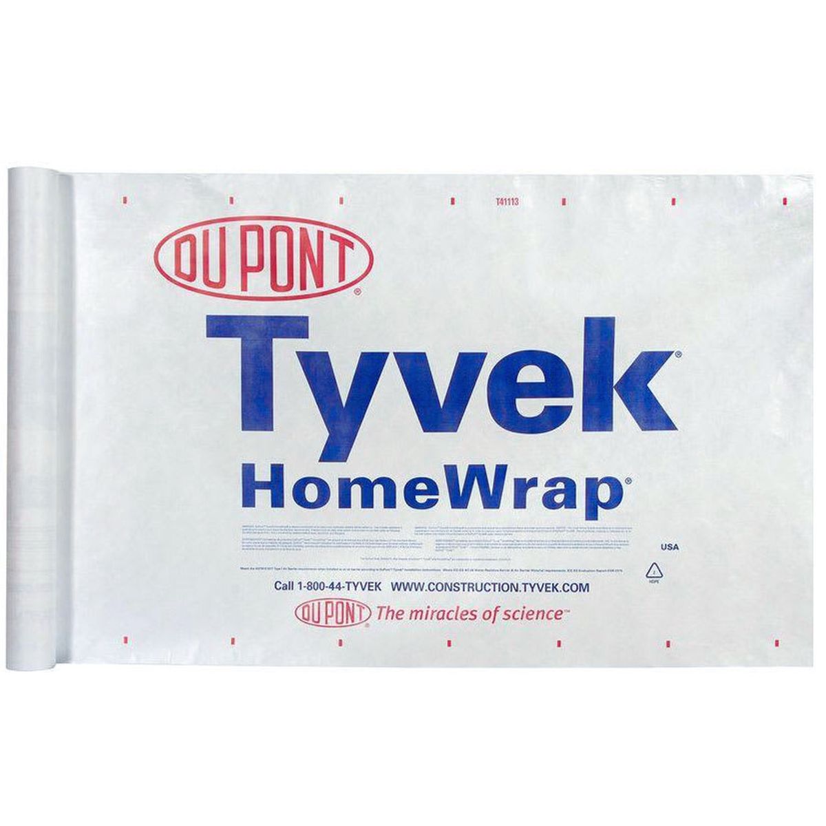 GENERICO - MEMBRANA HIDROFUGA TYVEK HOMEWRAP 46 M2 (1,52 x 30,48m)