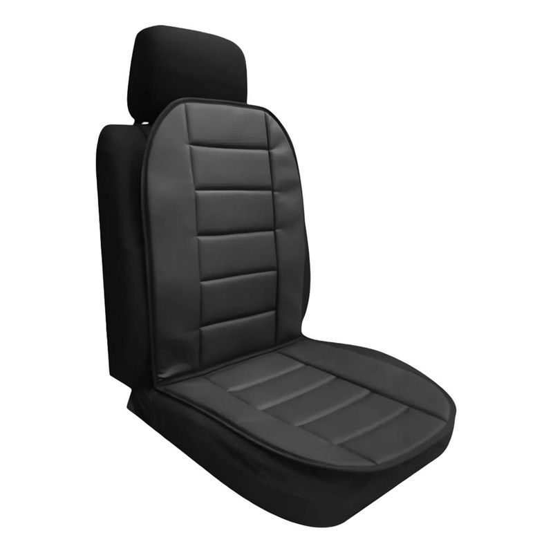 GENERICO - Funda Acolchada de Eco Cuero para Asientos de Auto y SUV