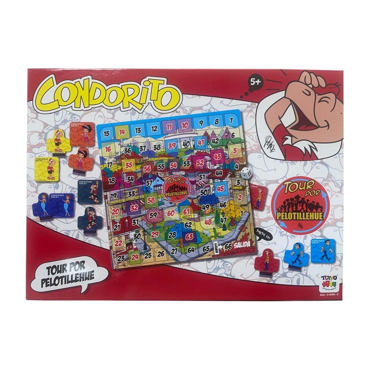 CONDORITO - Juego de Mesa Tour Pelotillehue - Condorito