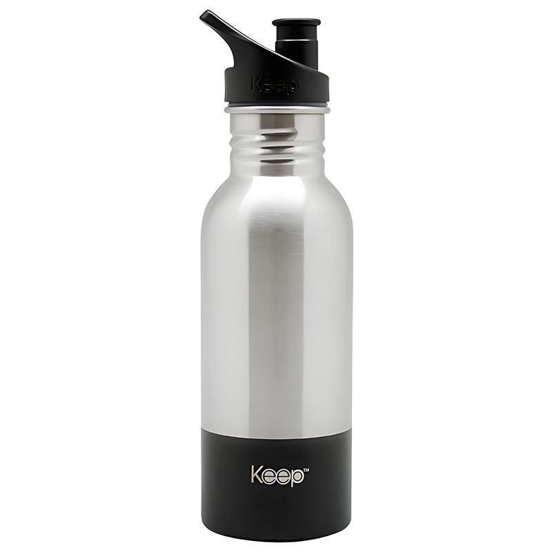 KEEP - Botella Metálica Keep 600 ml Color Negro - SC
