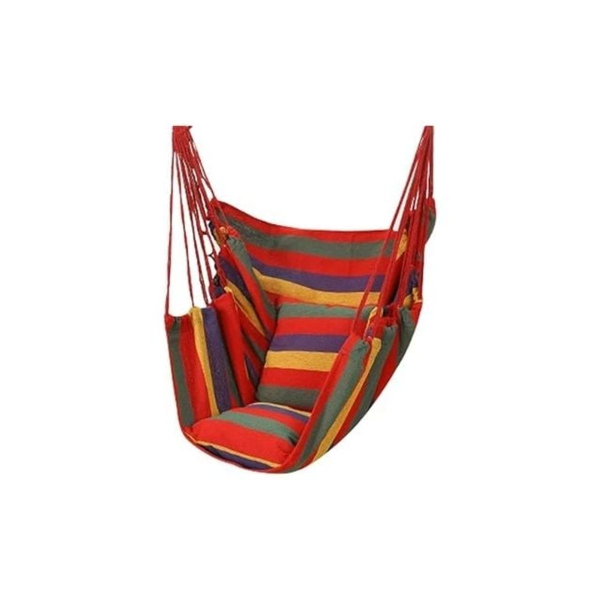 GENERICO - Hamaca Multicolor Con Almohada Doble