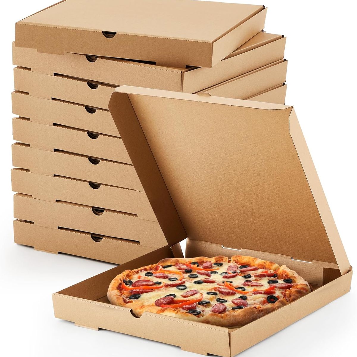 GENERICO - Caja Para Pizza Autoarmable 38x38 50 Unidades