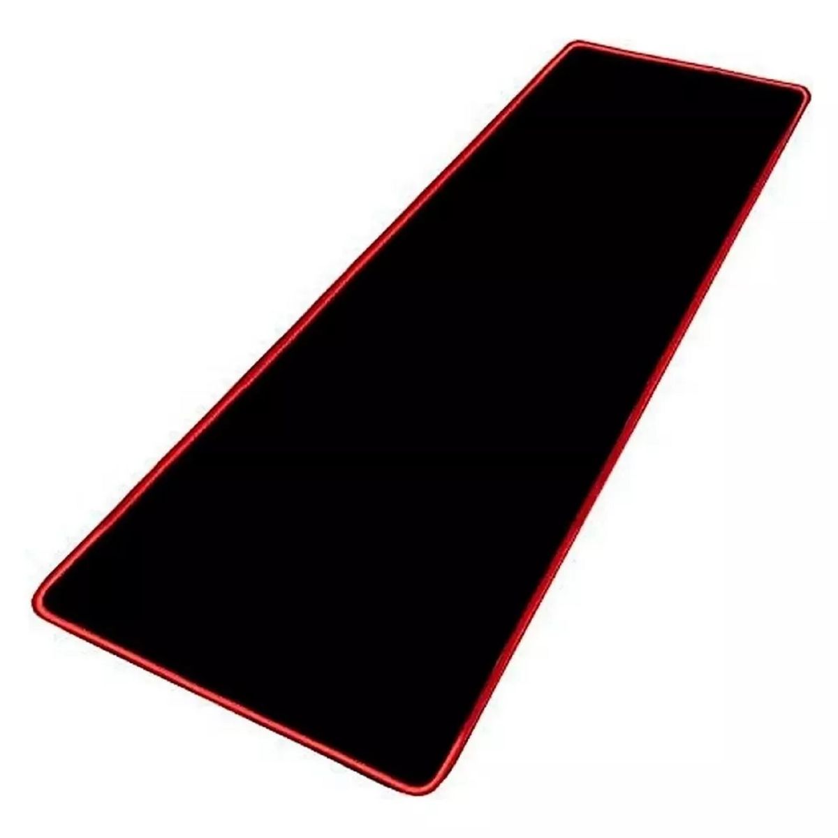 GENERICO - Mouse Pad Gamer Negro Borde Rojo 70 X 30cm