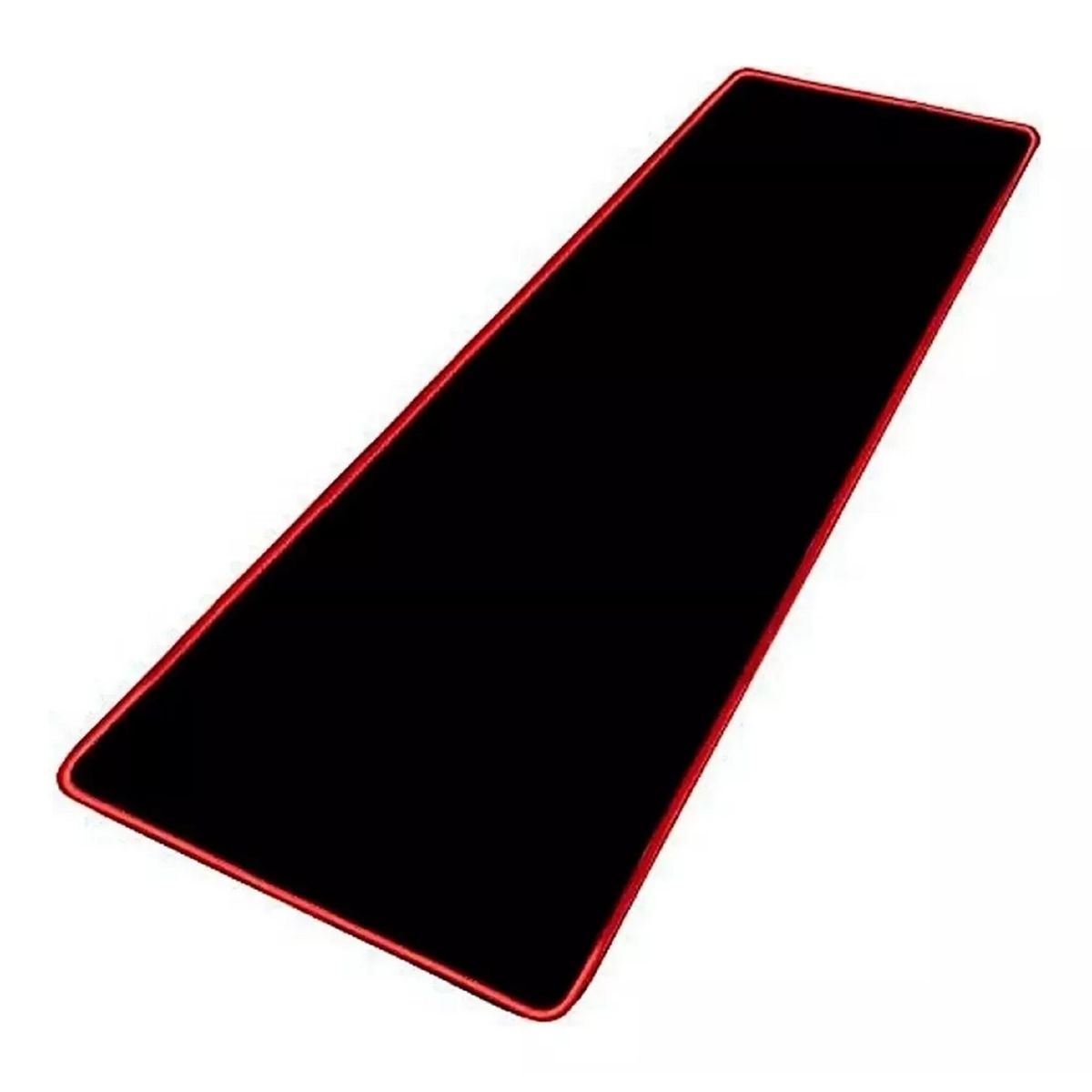 GENERICO - Mouse Pad Gamer Negro Borde Rojo 70 X 30cm