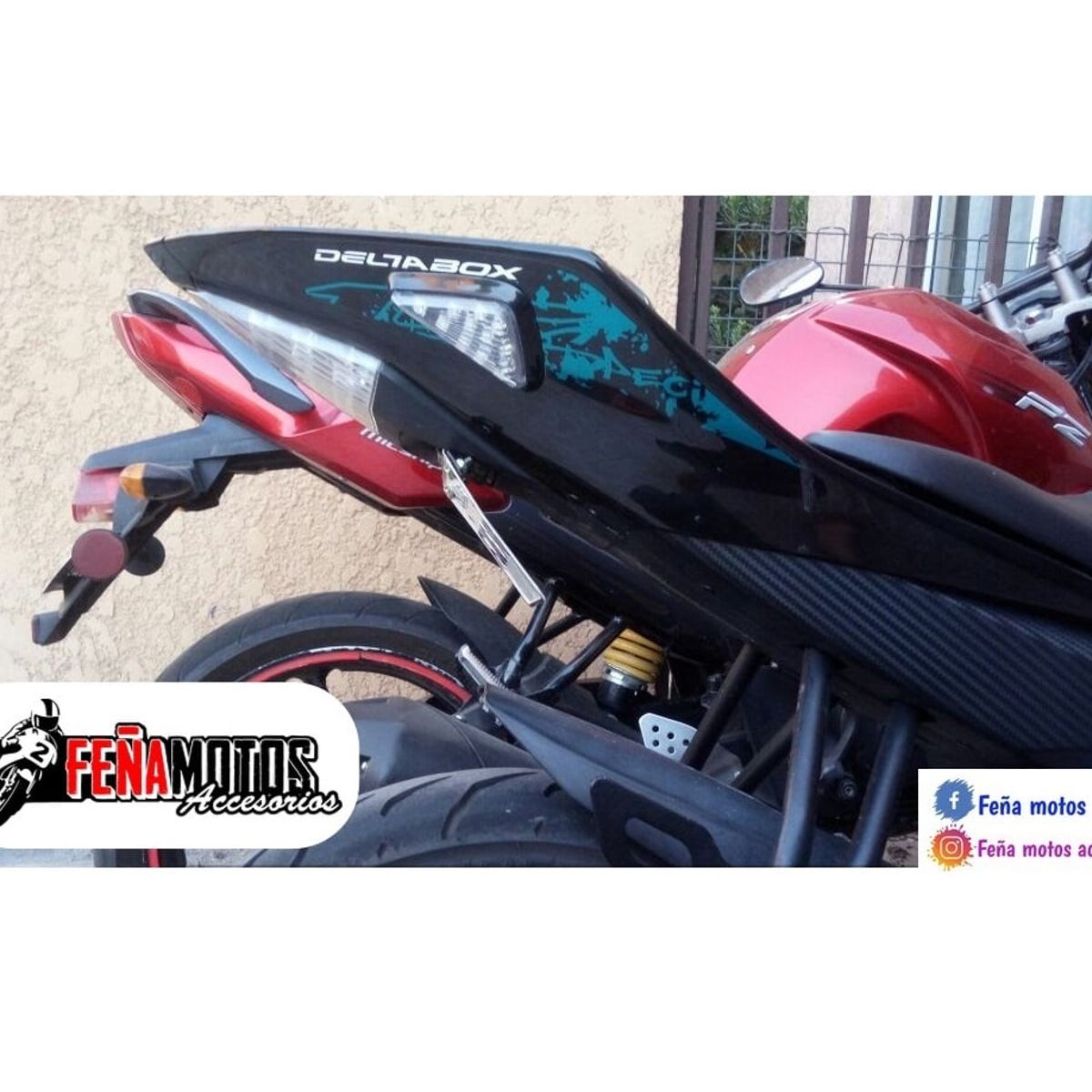 GENERICO - Porta placa o Fender para motos