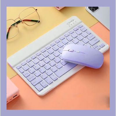 Imagen 2 del producto Funda para iPad 9, 8 ó 7 Gen.10.2"" con Teclado y mouse color Purpura