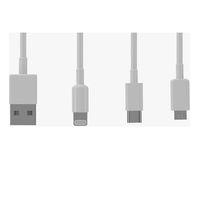 Cable De Carga Para Celular Carga Rápida 3 Puntas Incluidas