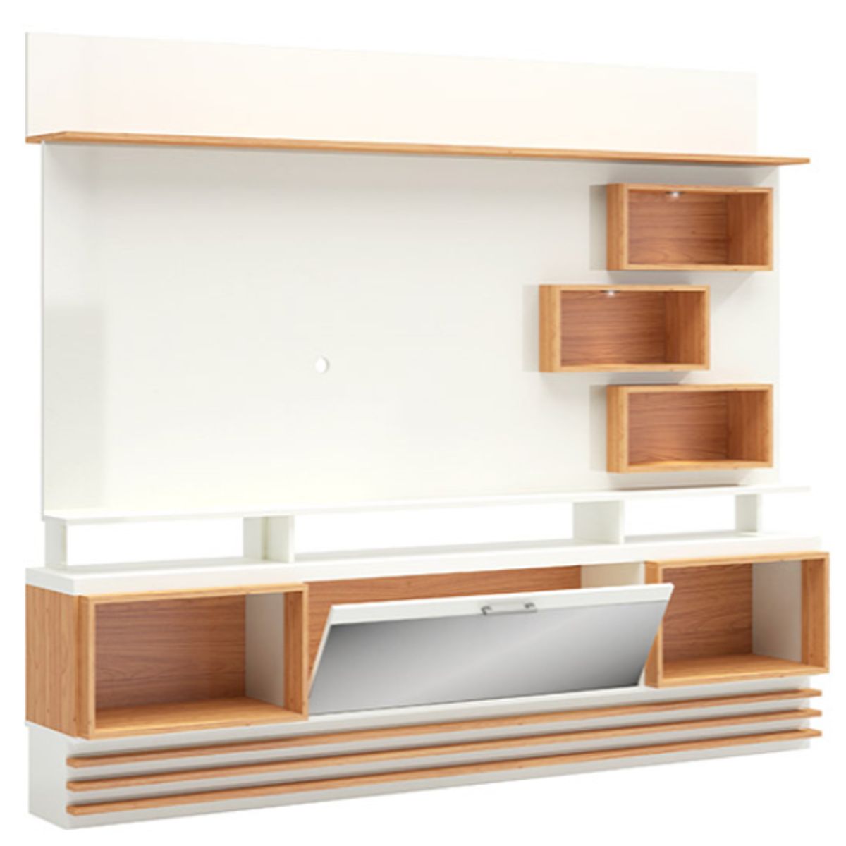 PRADEL - Estante Panel LED TV Capacidad 55 Pulgadas 220Cm