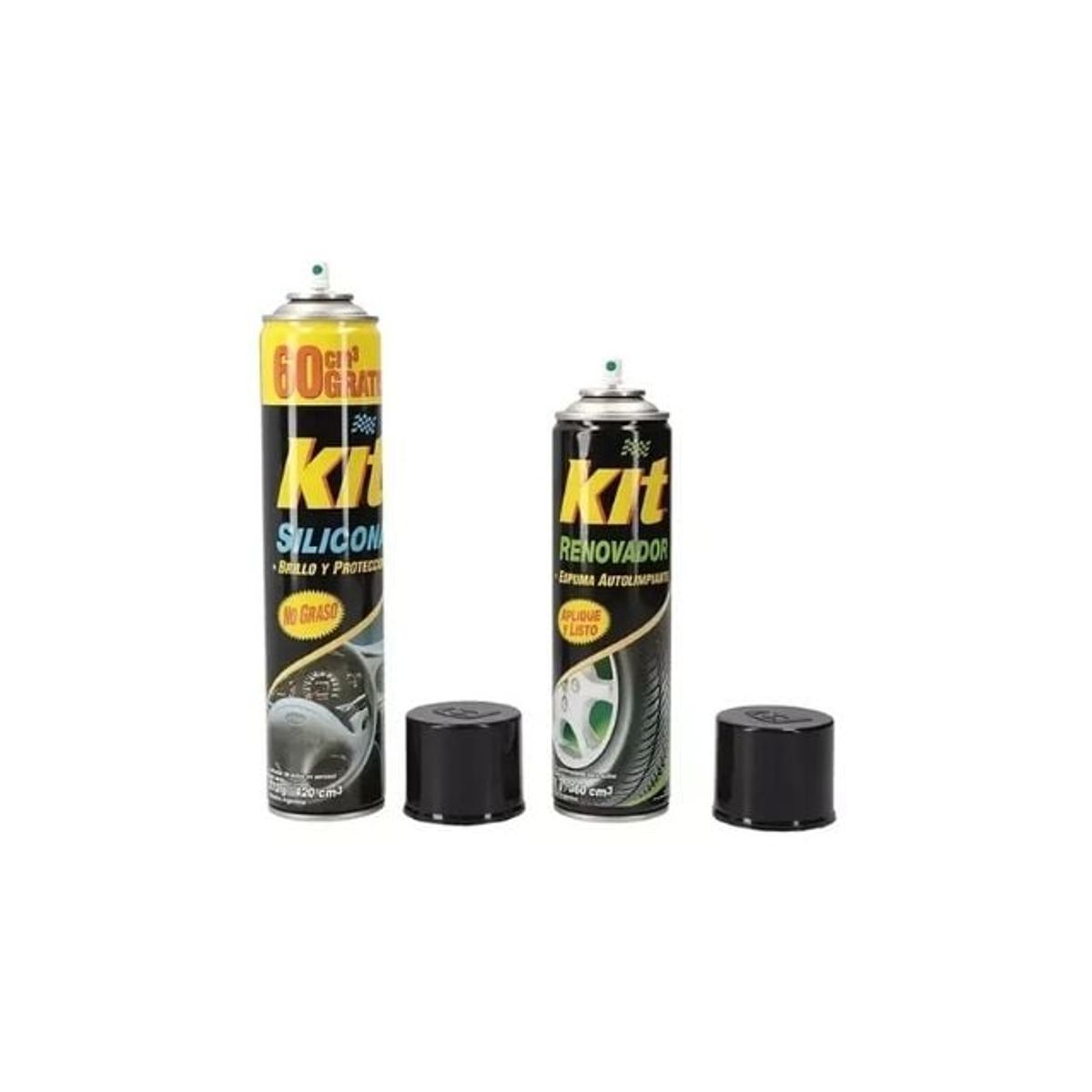 GENERICO - Pack de 6 Silicona 420cc + 6 Renovador De Gomas 360cc.