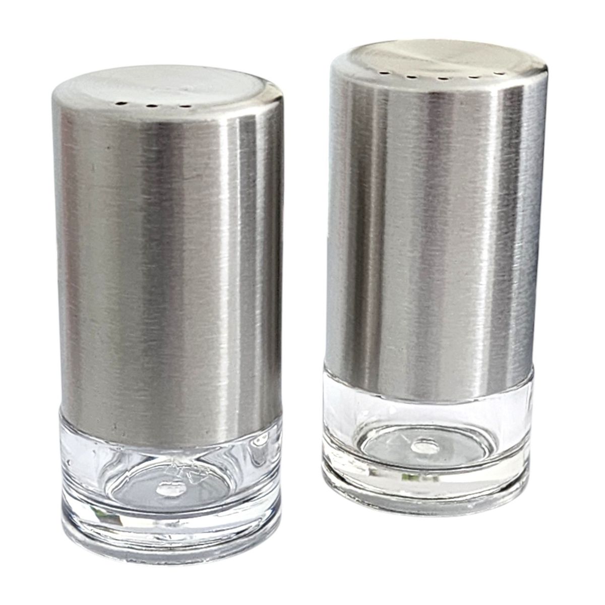 GENERICO - Set de Salero y Pimentero Acrílico y Acero 14189