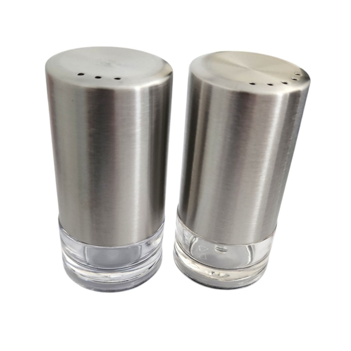 GENERICO - Set de Salero y Pimentero Acrílico y Acero 14189