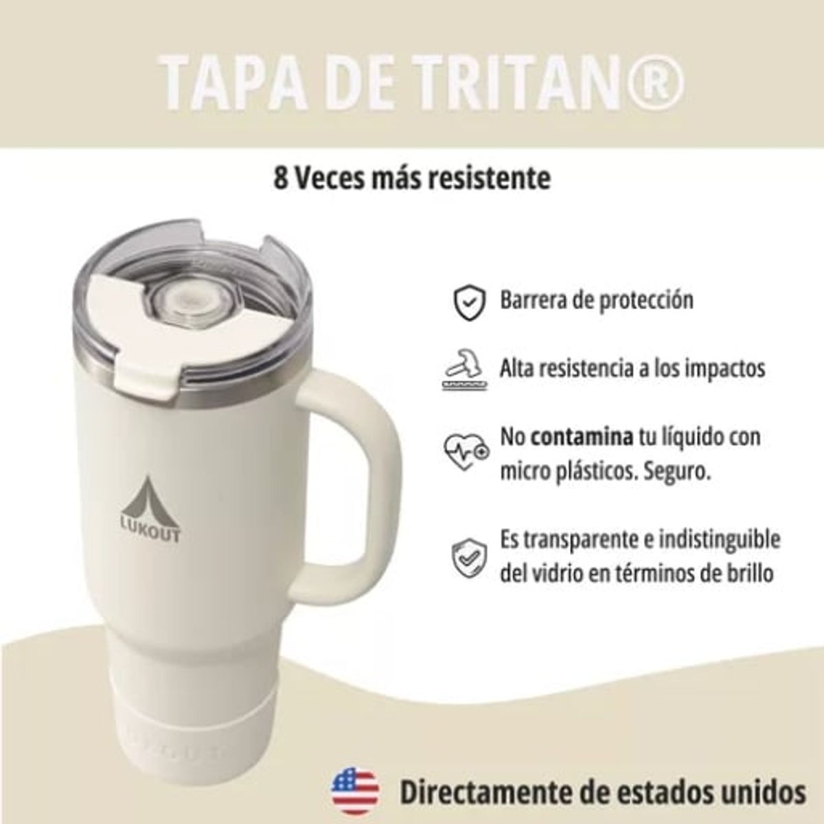 LUKOUT - Vaso Termico Frio Y Caliente 1200 Mug - Lukout Travel