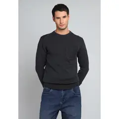 SOVIET - Sweater Cuello Redondo Stone Wash SOVIET.