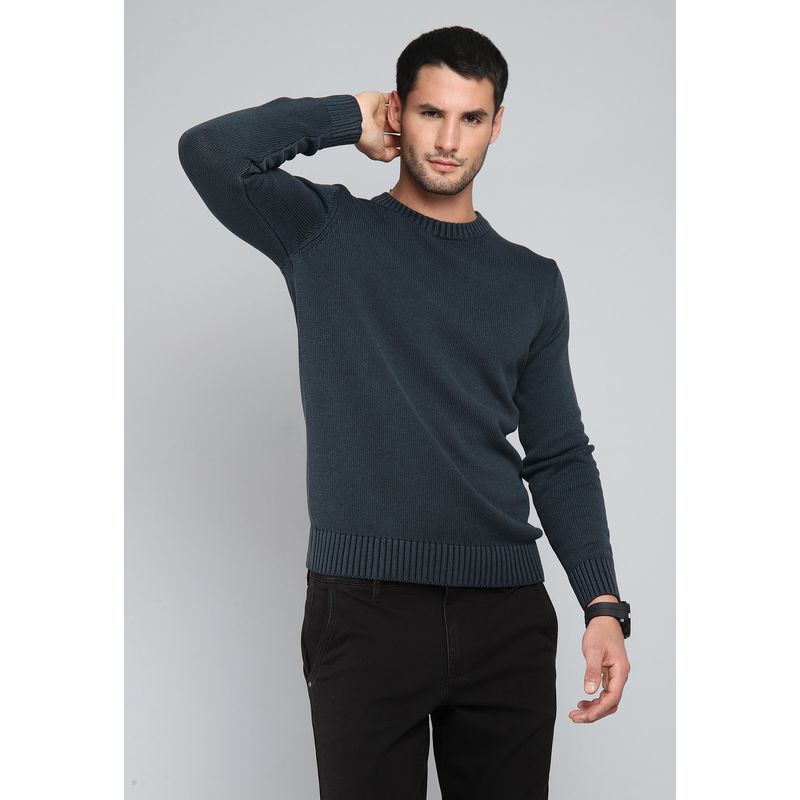 SOVIET - Sweater Cuello Redondo Stone Wash Soviet SOVIET