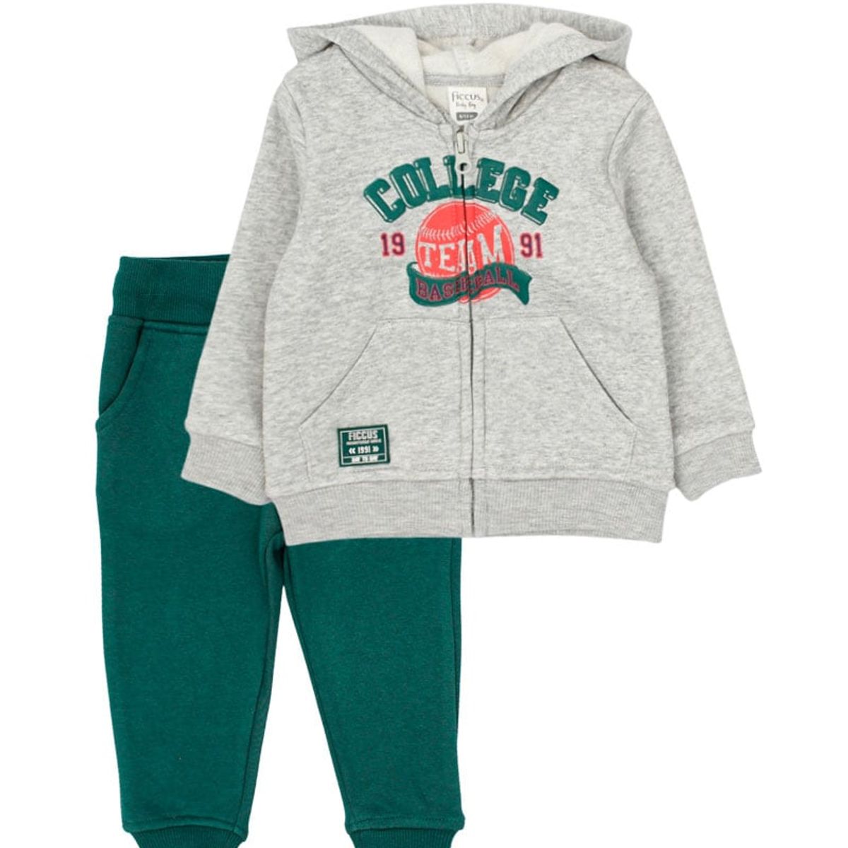 FICCUS - Buzo Bebé Niño Day To Day Gris