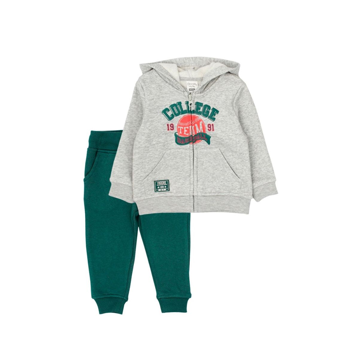 FICCUS - Buzo Bebé Niño Day To Day Gris