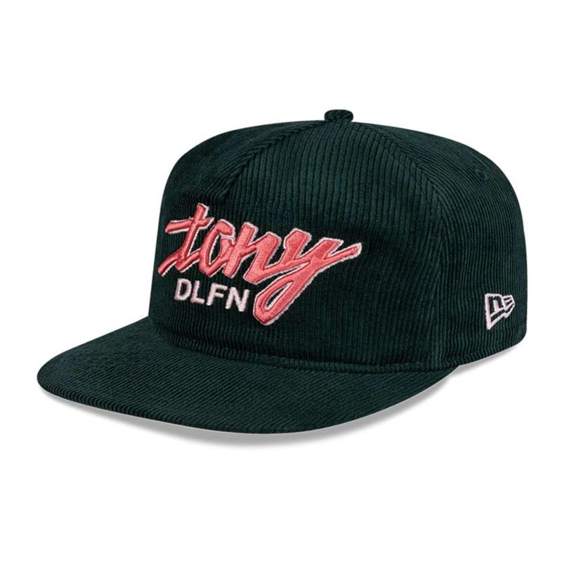 NEW ERA - Gorra Golfer Tony Delfino Dark Green Corduroy New Era
