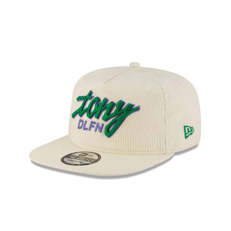 NEW ERA - Golfer Tony Delfino Corduroy Chrome White New Era