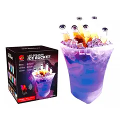 GENERICO - CUBETA HIELERA LED PARLANTE BLUETOOH 7L