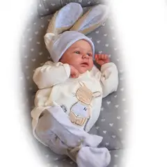 LIANYUN - Muñeca bebe reborn vinilo de silicona juguetes para 49CM