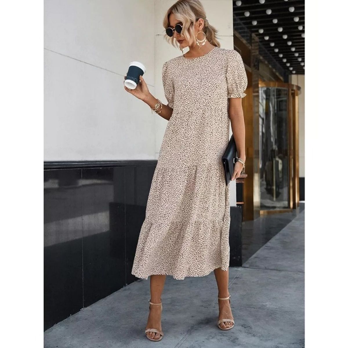 GIOIO - Vestido Mujer Beige