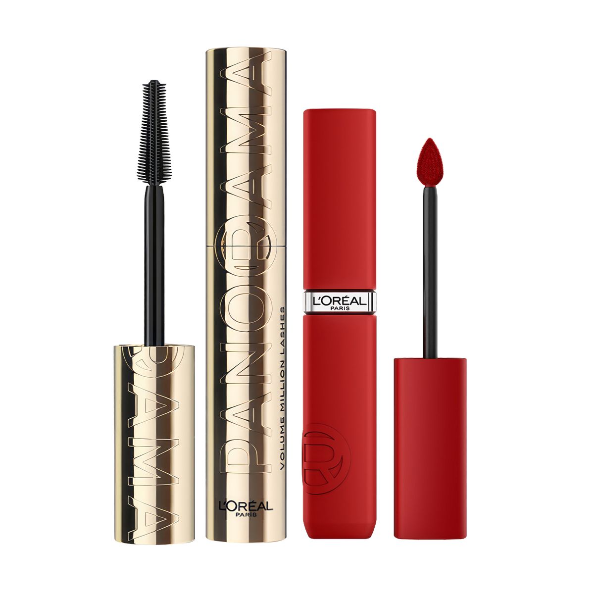 LOREAL PARIS - Pack Máscara de Pestañas Panorama WTP Labial Le Matte Paris