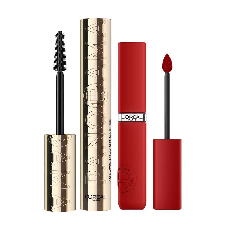 LOREAL PARIS - Pack Máscara de Pestañas Panorama WTP Labial Le Matte Paris