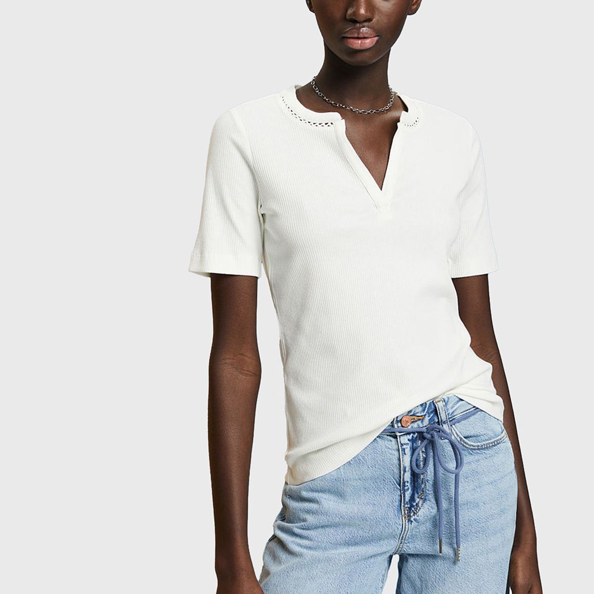 ESPRIT - Polera Cuello Tunecino Mujer Esprit ESPRIT