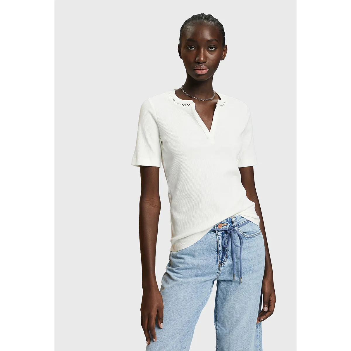 ESPRIT - Polera Cuello Tunecino Mujer Esprit ESPRIT