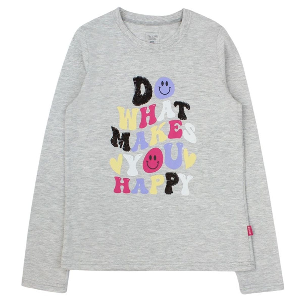 FICCUS - Polera Junior Niña Day To Day Gris