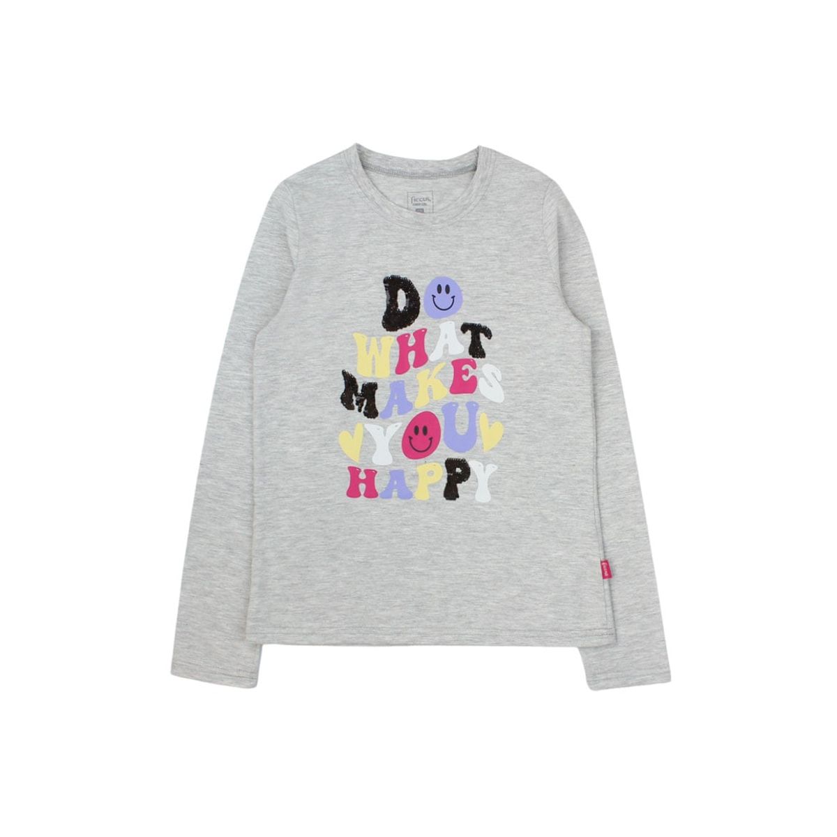 FICCUS - Polera Junior Niña Day To Day Gris