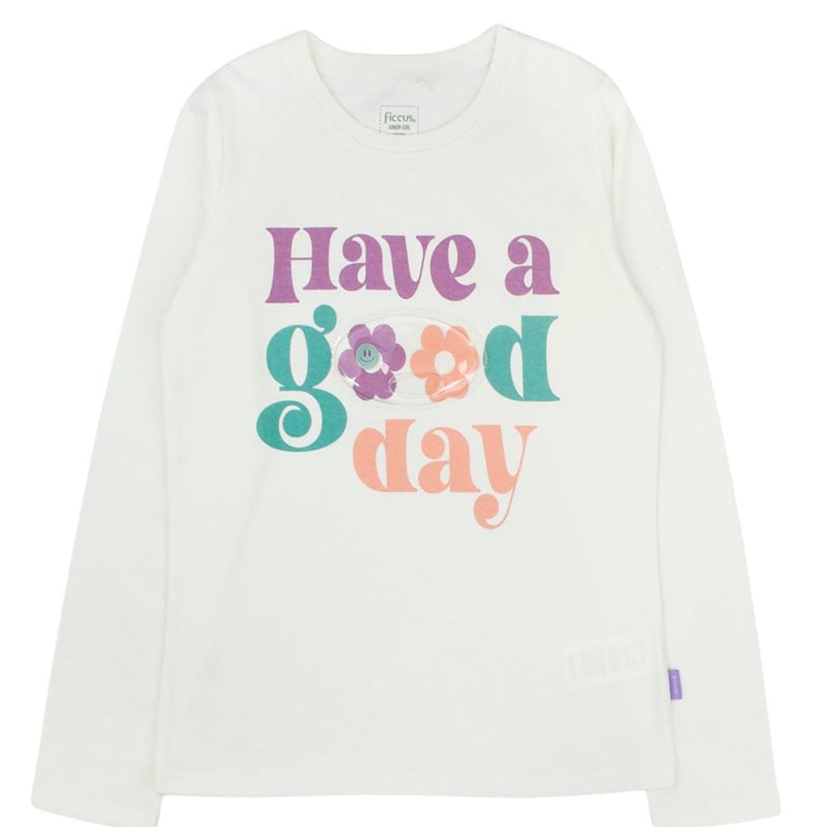 FICCUS - Polera Junior Niña Day To Day Blanco