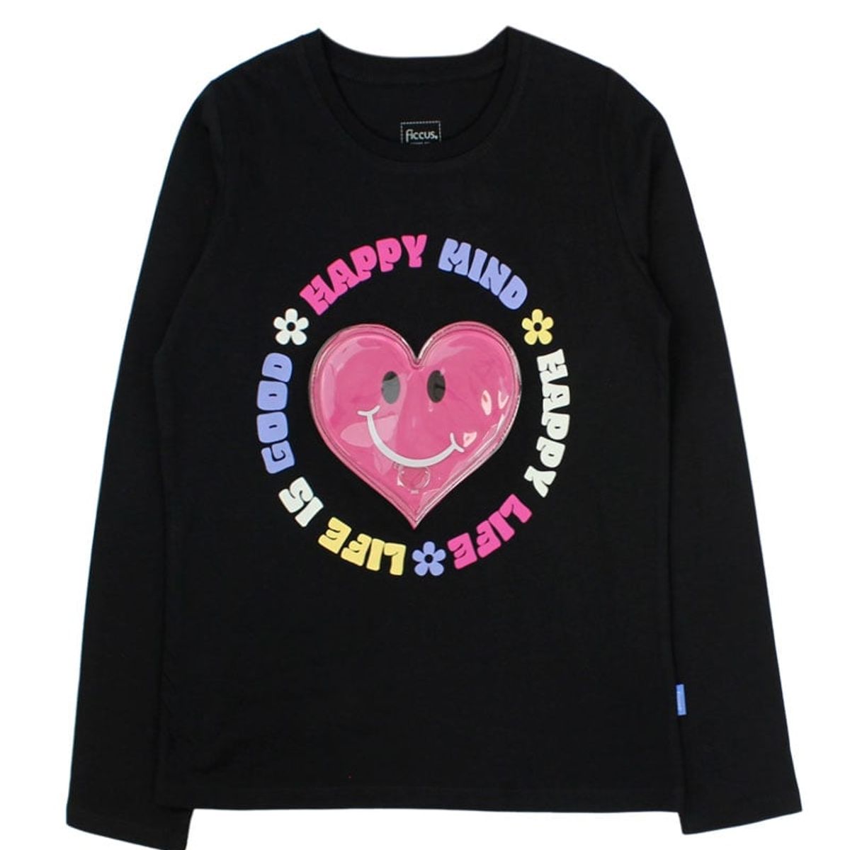 FICCUS - Polera Junior Niña Day To Day Negro